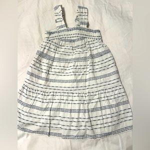 Copper key navy and white dress